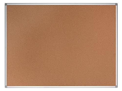 Bi-Office CA021790 Cork Board with Aluminium Frame 180 x 90 cm natural, cork surface with aluminium framing for pinning notices and documents.