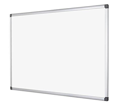 Bi-Office Whiteboard Maya, Magnetic, Aluminium Frame, 150 x 100 cm, white dry erase board for office and classroom use