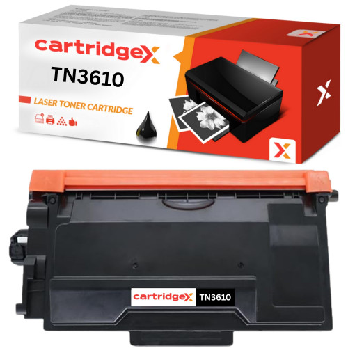 Compatible Brother TN3610 Black Toner Cartridge 18,000 Pages for Brother HL-L6410DN, HL-L6415DN, MFC-L6910DN, and MFC-L6915DN Printers