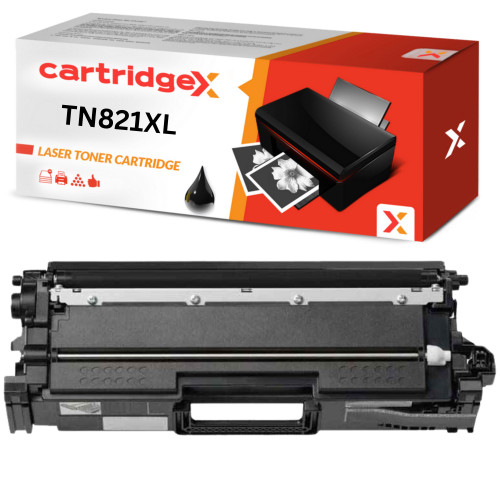 Compatible Black Toner Cartridge Replacement For Brother TN-821XLBK High Capacity