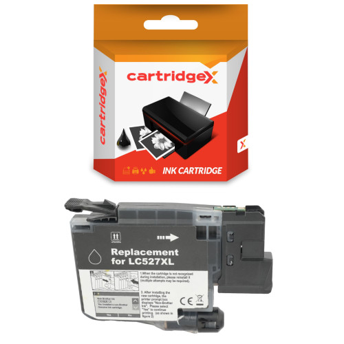 Compatible Black Ink Cartridge Replacement For Brother LC-527BK