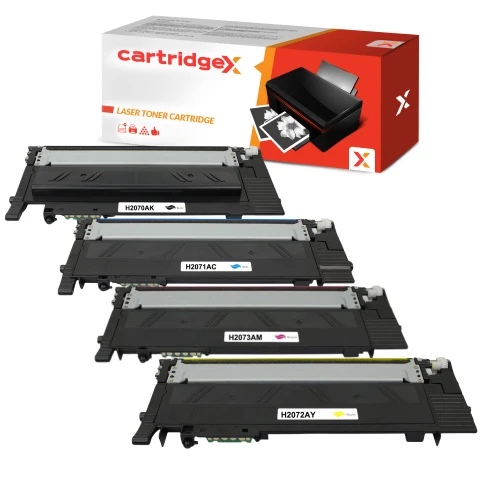 Compatible 4 Pack HP 117A Black Cyan Magenta Yellow Toner Cartridge Set