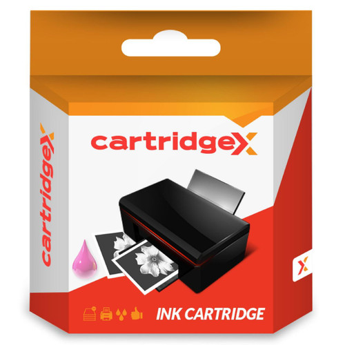 Cartridgex Compatible Hp 363 Light Magenta Ink Cartridge, product packaging with image of ink cartridge and printer ink drops, designed for compatibility with Hp printers.