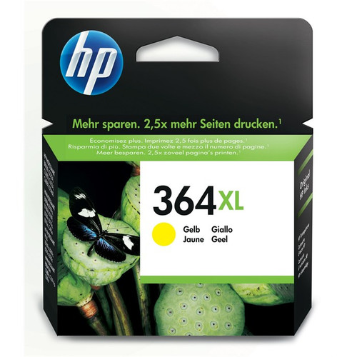 High Capacity Hp 364xl Original Yellow Ink Cartridge (Vivera CB325EE)