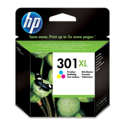 High Capacity Hp 301xl Original Tri-colour Ink Cartridge (Ch564ee)