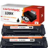 Black Toner Cartridge 2 Pack Compatible With Chip For HP 139X W1390X LaserJet 3002dn 3002dne 3002dw 3002dwe MFP 3102fdn 3102fdne 3102fdw 3102fdwe