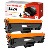 Black Toner Cartridge 2-Pack with Chip Compatible with HP W1420A (142A) – for LaserJet M110w, M110we, M140we MFP, M140w MFP, M104we MFP, M139, M139we