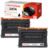 2-pack compatible HP 147A toner cartridges (W1470A) by Cartridgex