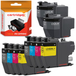 Cartridgex Compatible Brother LC422XL 4-Colour Ink Cartridge Multipack – 2 Sets + Extra 2 Black, maximum filled ink cartridges for Brother printers, shown with black and color ink cartridges and packaging.
