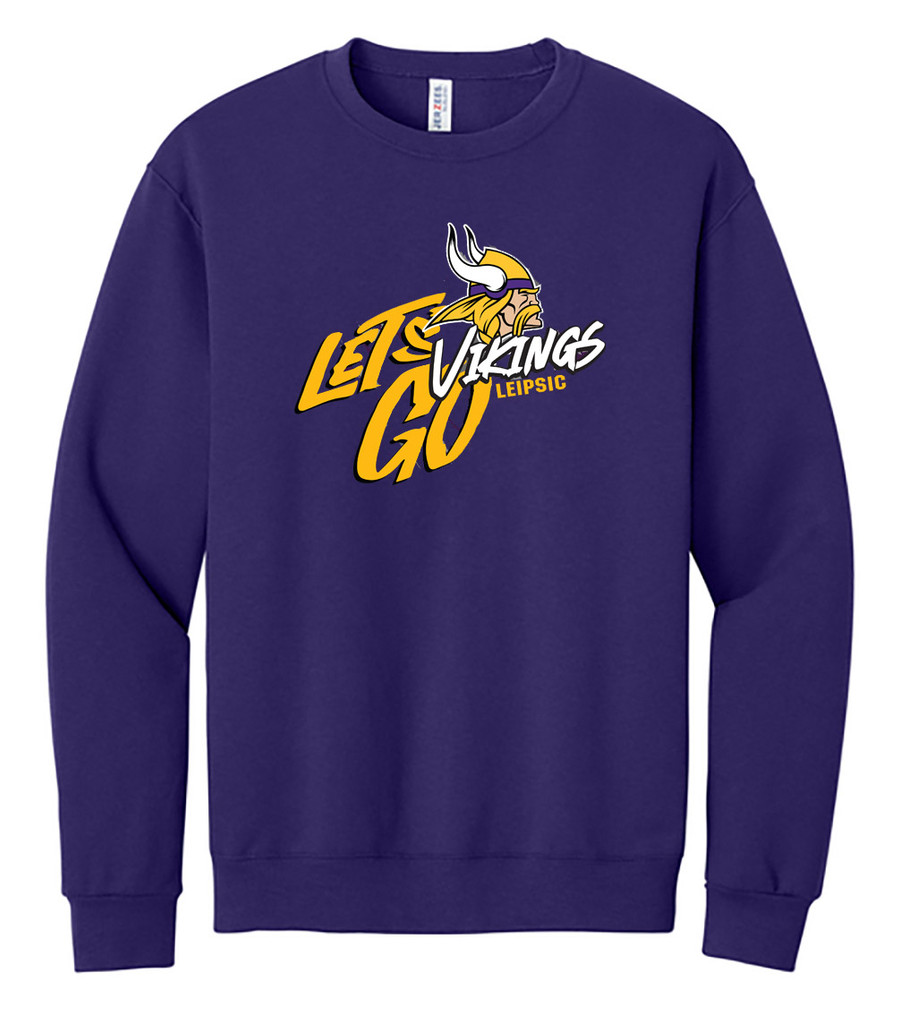 "Lets Go Vikings" Crewneck Sweatshirt - 562m