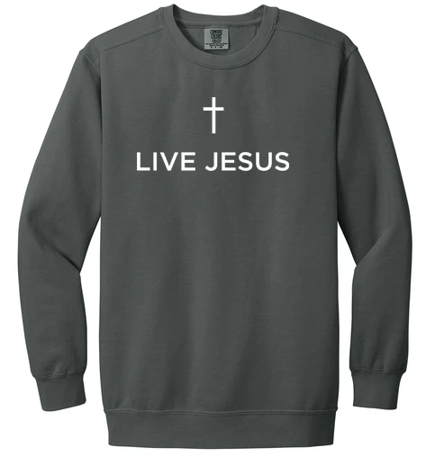 Live Jesus Crewneck Sweatshirt - 1566