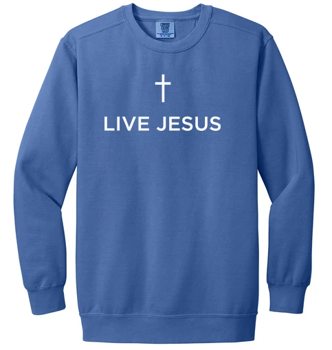 Live Jesus Crewneck Sweatshirt - 1566
