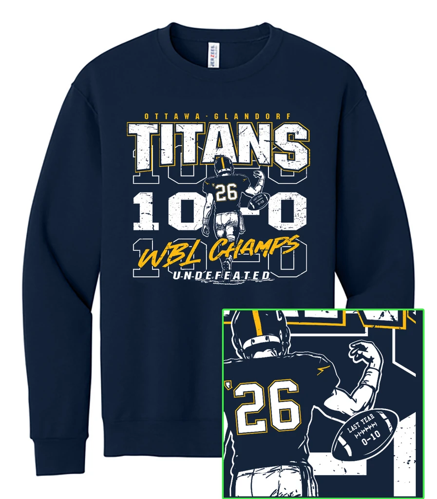 Ottawa-Glandorf Titan Football WBL Champs 2026