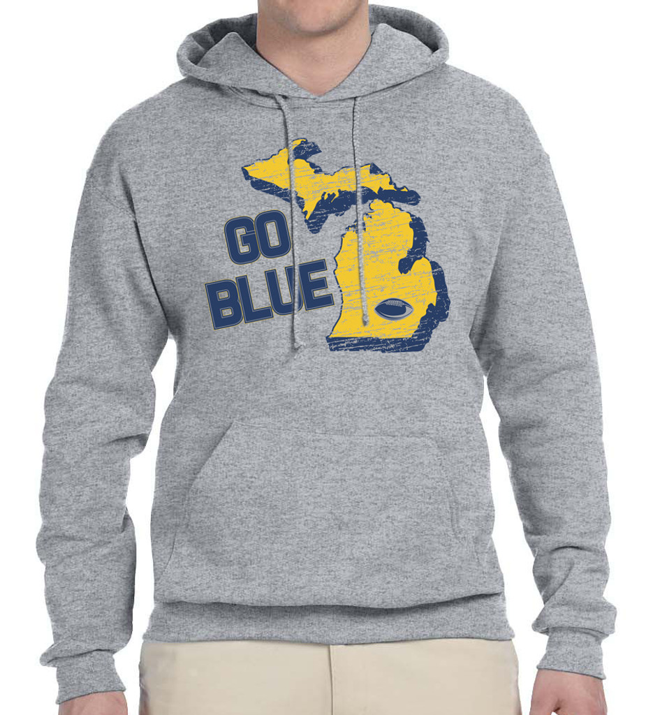 Go Blue - 996M JERZEES® - Pullover Hooded Sweatshirt