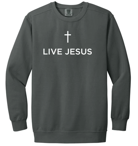 Live Jesus Crewneck Sweatshirt - 1566
