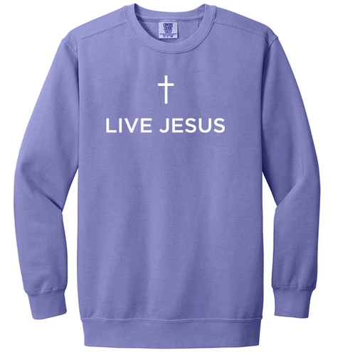 Live Jesus Crewneck Sweatshirt - 1566