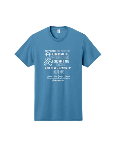Ataxia Awareness Columbia Blue Tee