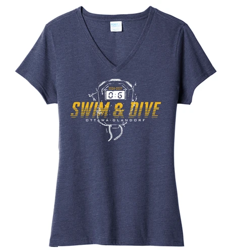 OGHS Swim & Dive 2026 V-Neck Ladies Tee