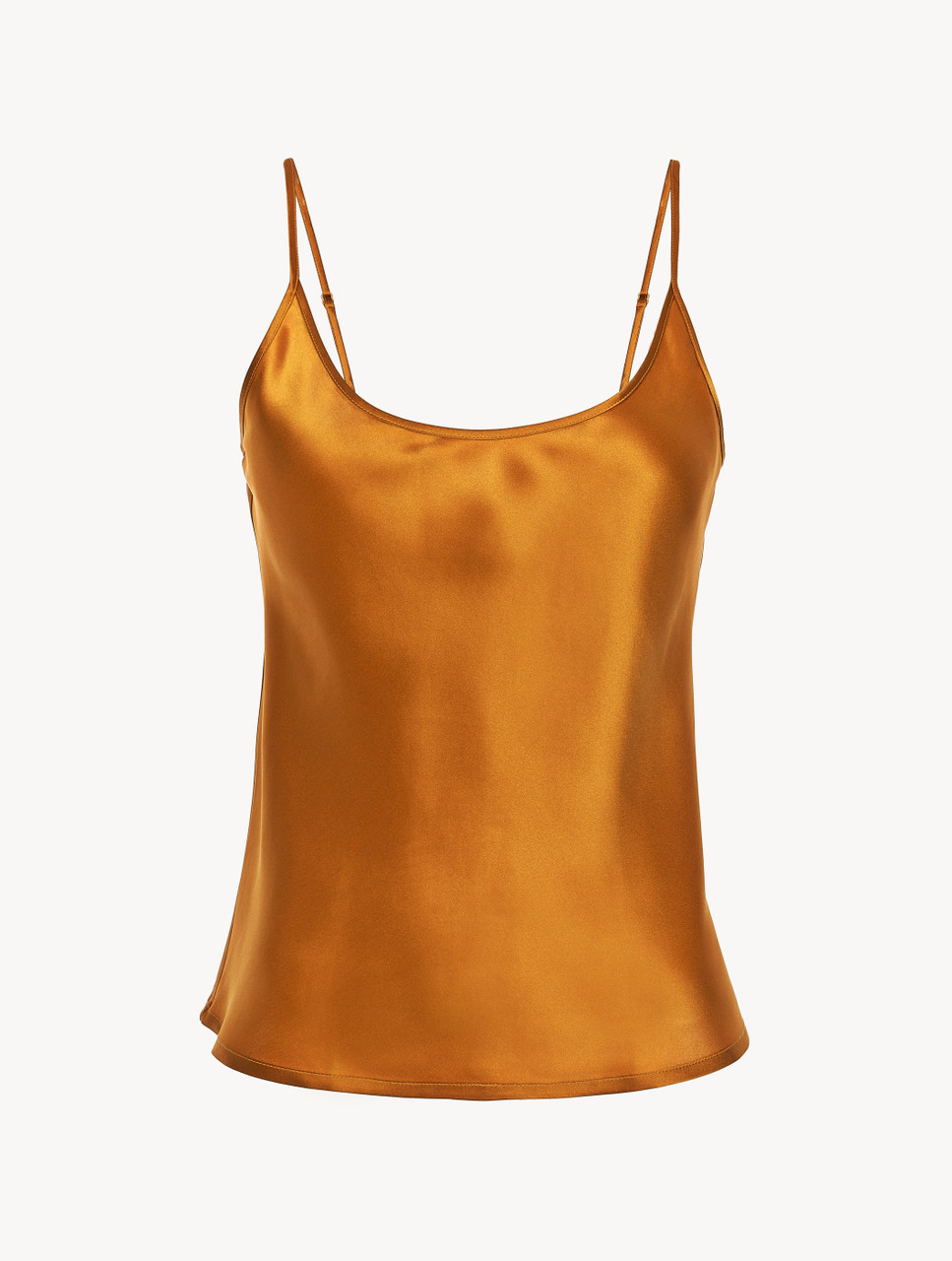 yellow satin camisole