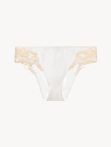 White silk medium briefs with frastaglio_0