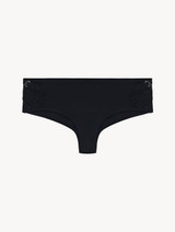 Black cotton hipster briefs_0