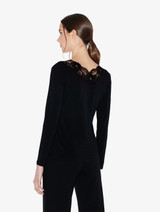 Black cotton long-sleeved top_2