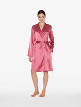 Silk short robe in wild orchid_1