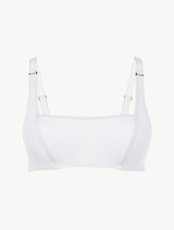 Bralette Bikini Top in White_0