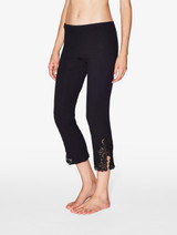 Cashmere Blend Ribbed Trousers in Onyx with Frastaglio_2