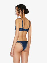 Silk Underwired Bra in blue with frastaglio_2