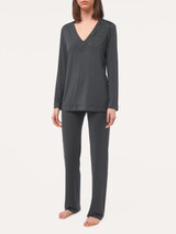 Long-sleeved top in charcoal grey modal_3