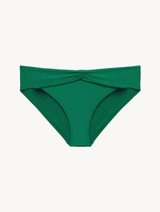 Bikini Brief in green with draped waist_0