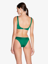 Bikini Brief in green with pleat detailing_2