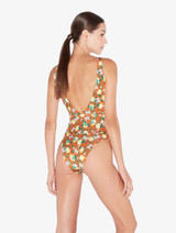 Orange Printed Swimsuit_2