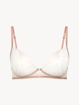 Soft Bralette in Linen and Nude Rose with Leavers lace_0