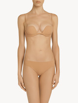 Amaretto-coloured non-wired padded push-up bra_1