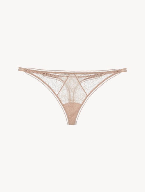 Lace Thong in Oak Blush_1