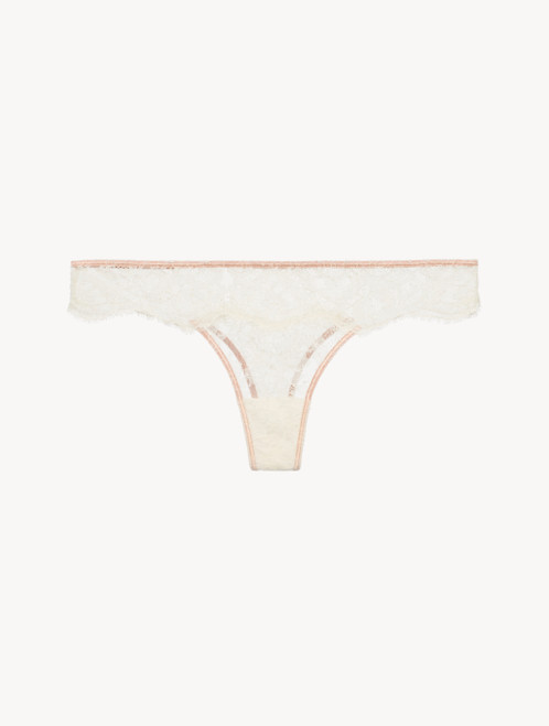 Thong in Linen and Nude Rose with Leavers lace_7