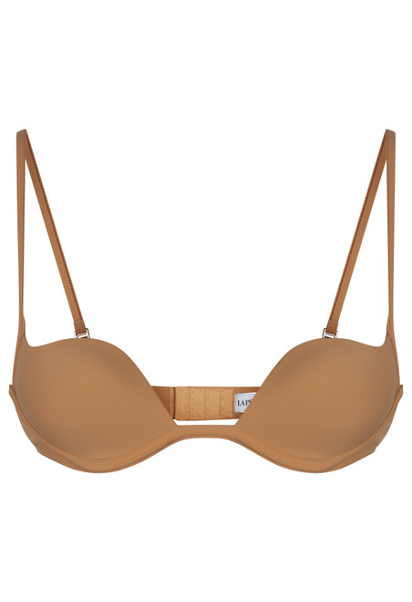 Amaretto-coloured non-wired padded push-up bra_7