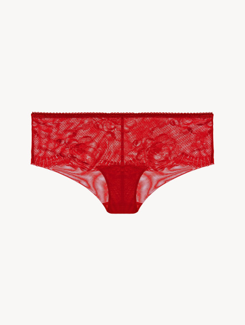 Red lace boyshort brief_0