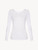 White cotton long-sleeved top_0