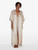 Rose Beige long silk robe with macramé_3