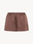 Silk pyjama shorts in Chocolate Brown_0