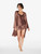 Silk short robe in Chocolate Brown_3