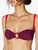 Bandeau bikini top in Red and Blue_4