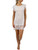 T-shirt Dress in White with lace_0