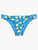 Blue Printed Bikini Brief with pleat detailing_0