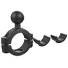 RAM Mount Torque 1-1\/8" - 1-1\/2" Diameter Handlebar\/Rail Base w\/1" Ball [RAM-B-408-112-15U]