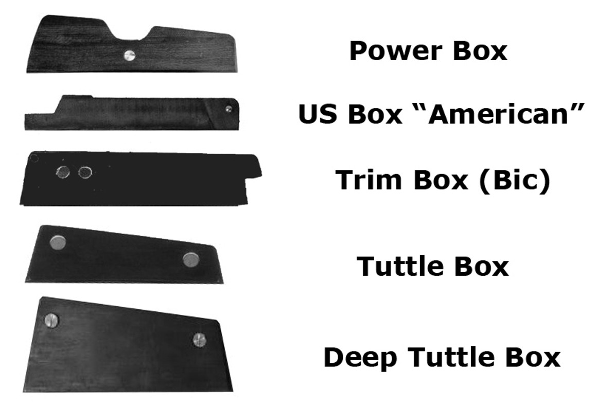 Understanding  common Windsurf Fin Box types.