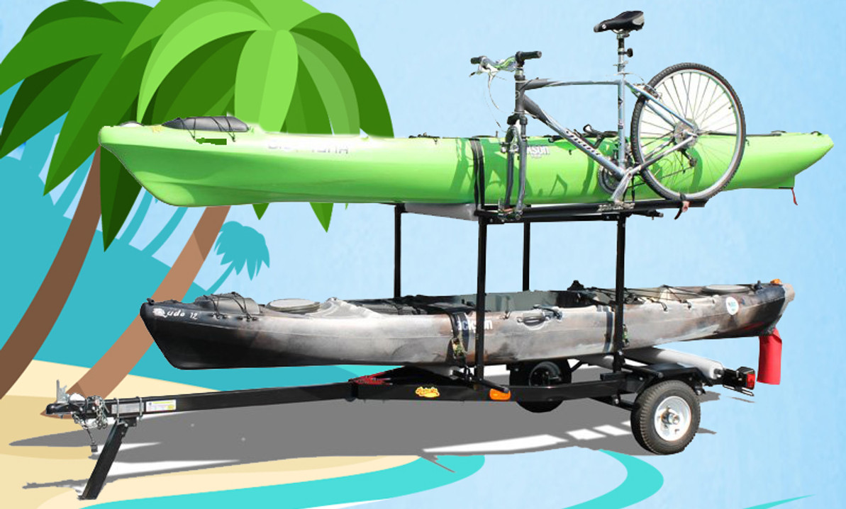 ​A guide to choosing a kayak trailer.